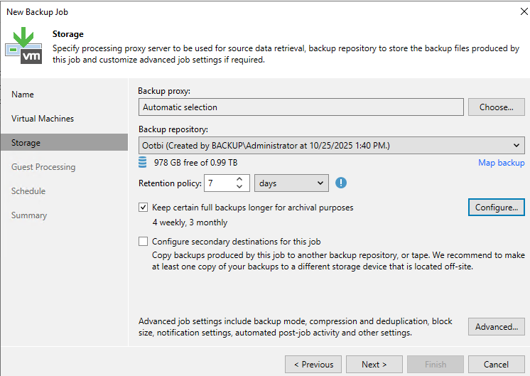 Veeam Backup Job