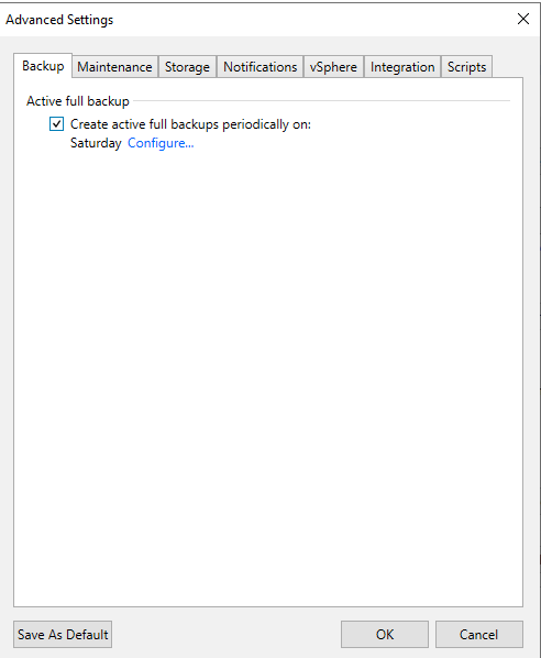 Veeam Active Full
