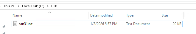 SAN Switch configuration backup doğrulama çıktısı